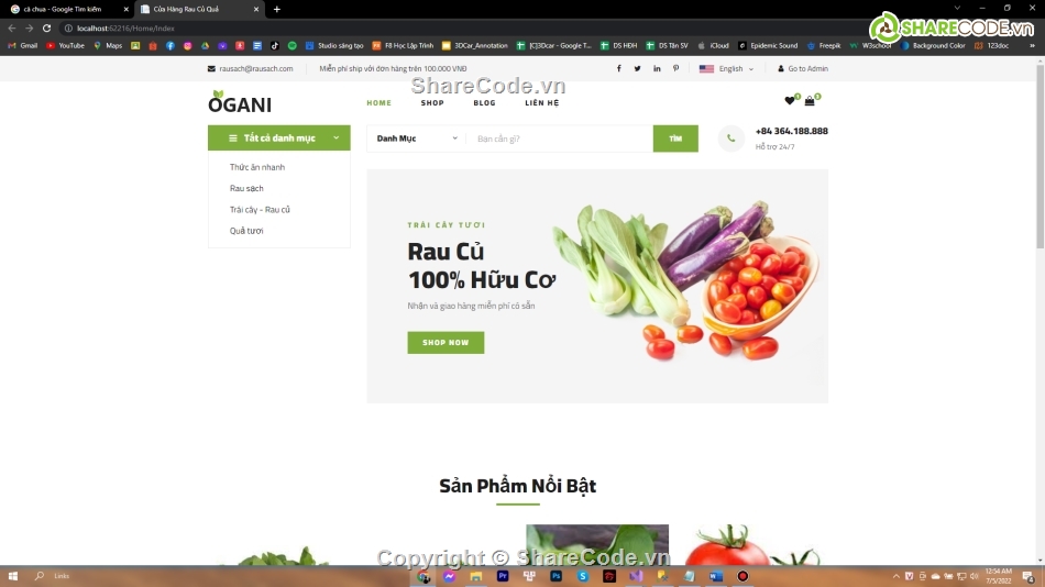 Web bán trái cây MVC,Đồ án web trái cây MVC,website bán trái cây,web bán trái cây,code web trái cây