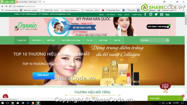 share full code,wordpress,full code,code báng hàng mỹ phẩm,website bán hàng,web my pham