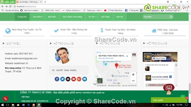 share full code,wordpress,full code,code báng hàng mỹ phẩm,website bán hàng,web my pham