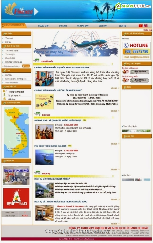 Website du lịch,web công ty,Web giới thiệu,du lịch lữ hành PHP,Website công ty du lịch,source code web du lịch