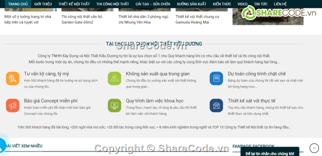 web công ty nội thất,thi công nội thất,thiết kế nội thất,web công ty,code web chuẩn seo,website nội thất