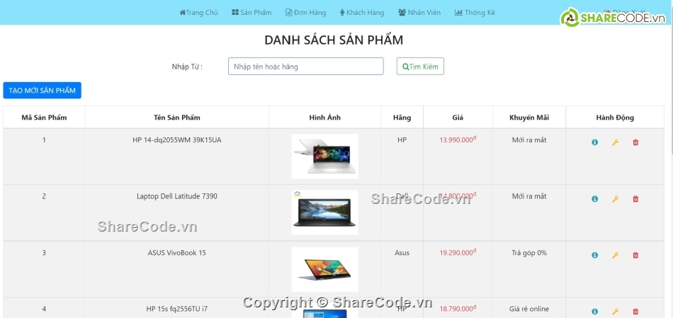 Code web bán hàng,website bán laptop,code quản lí bán hàng bằng java,code web bán laptop java,code java web bán laptop,đồ án web java