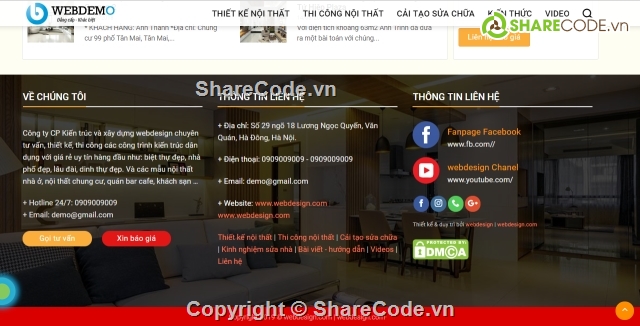 web giới thiệu công ty nội thất,website nội thất,website giới thiệu công ty,web chuẩn seo,code web chuẩn seo