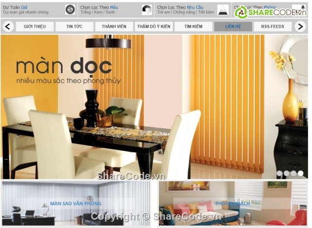 web php,rèm cửa,web tham khảo,website về rèm,may đo,xây dựng nội thất
