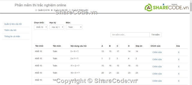 trắc nghiệm trường học,phần mềm thi trắc nghiệm,phần mềm thi trắc nghiệm online cấp 3,full soucer code thi trắc nghiệm,thi trắc nghiệm php,phần mềm quản lý thi php