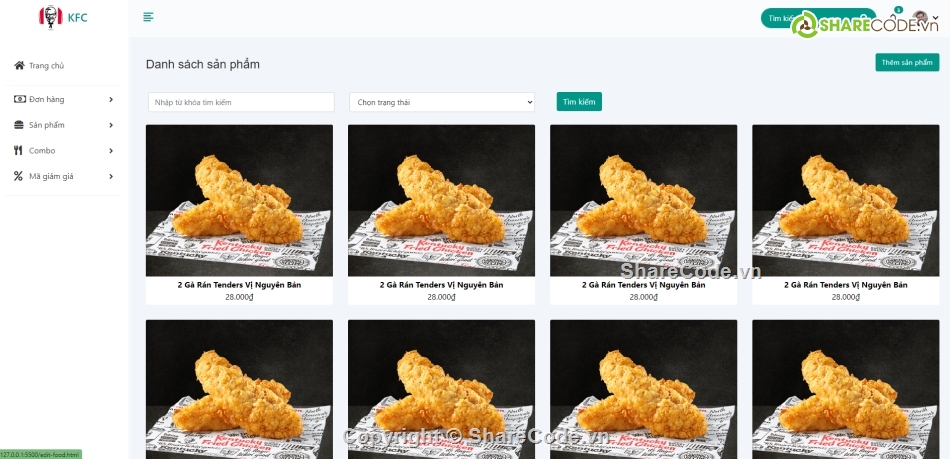 Code quản lý,web quản lý cửa hàng,quản lý cửa hàng đồ ăn,đồ ăn,quản lý sản phẩm,template