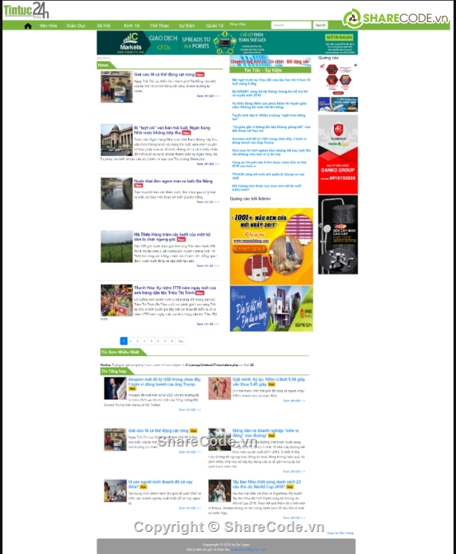 website tin tức bằng PHP,website tin tức,website tin tức bằng php & sql,Code website tin tức,Code php tin tức,Website tin tức
