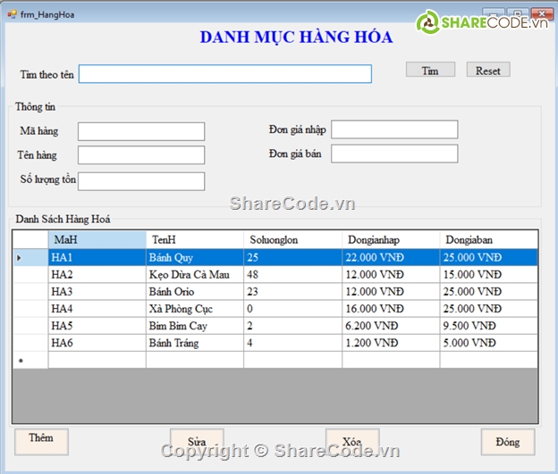 C# Quản lý cửa hàng,ứng dụng quản lý của hàng,C #