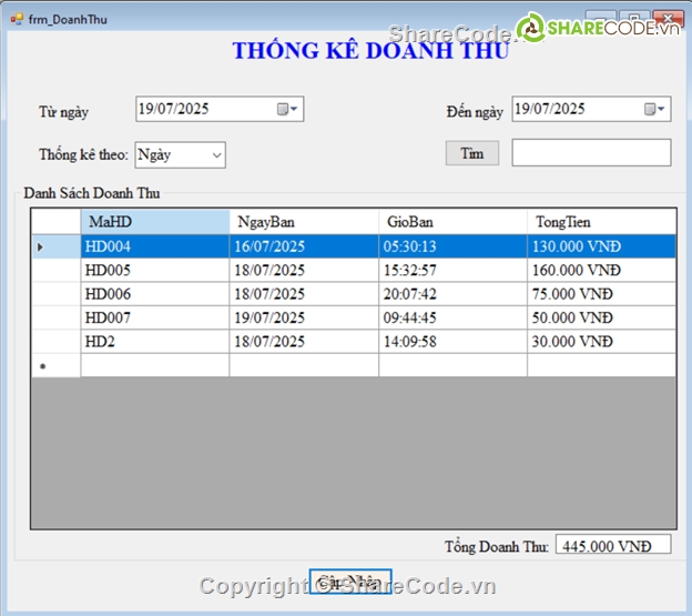 C# Quản lý cửa hàng,ứng dụng quản lý của hàng,C #