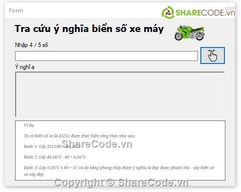 Biển số xe máy,Code c#,Ý nghĩa số xe
