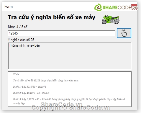 Biển số xe máy,Code c#,Ý nghĩa số xe