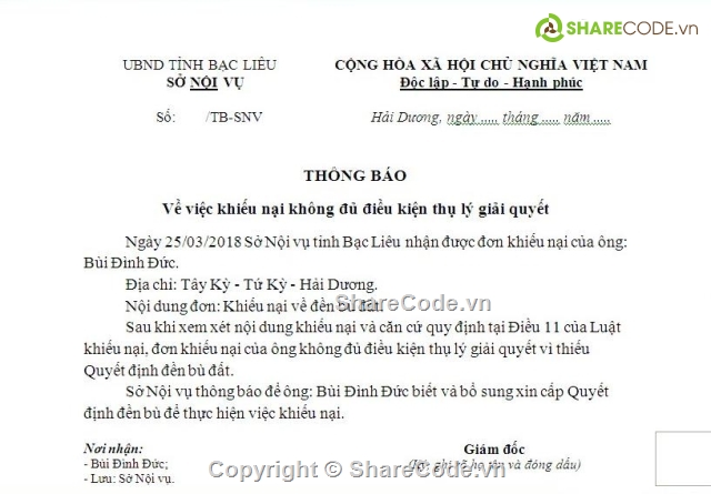 code xử lý đơn,download Luật khiếu nại,code giải quyết đơn khiếu nại,code quản lý công văn,mã nguồn chương trình giải quyết đơn thư khiếu nại,code quy trình xử lý đơn