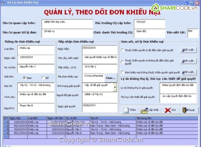 code xử lý đơn,download Luật khiếu nại,code giải quyết đơn khiếu nại,code quản lý công văn,mã nguồn chương trình giải quyết đơn thư khiếu nại,code quy trình xử lý đơn