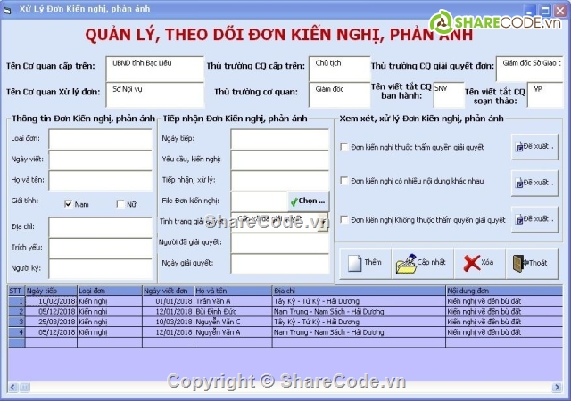 code xử lý đơn,code xử lý đơn kiến nghị,code xu ly don,source code giải quyết đơn,code giải quyết xử lý đơn,download thông tư xử lý đơn thư khiếu nại