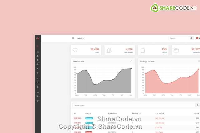 Bootstrap 4 Admin Dashboard Template,Codebase,codebase 3.1,admin,admin dashboard,admin template