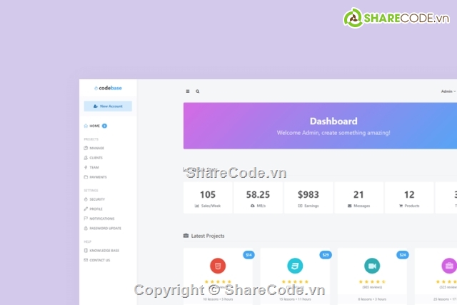 Bootstrap 4 Admin Dashboard Template,Codebase,codebase 3.1,admin,admin dashboard,admin template