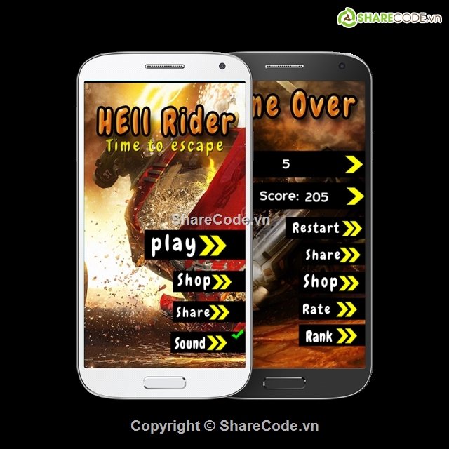 CodeCanyon,Hell Rider,Hell Rider v1.0,game đua oto,gam dua xe