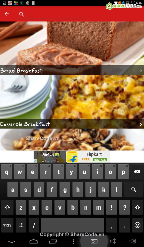 Recipe Box With Material Design,Android platform,Recipe Box,ứng dụng bán hàng,quản lý đồ ăn nhanh