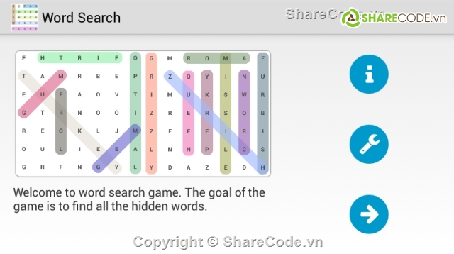 CodeCanyon,android game,Word Search,Word Search by trimax