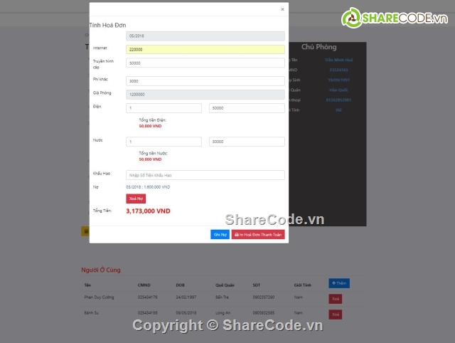 phần mền quản lý,website quản lý phòng trọ,đồ án web php,web app quản lý,quản lý phòng trọ,quản lý nhà trọ