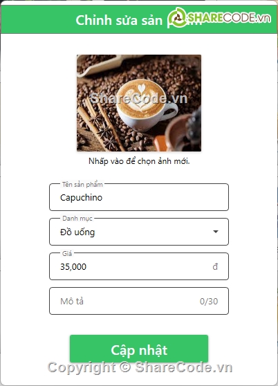 Manager,giao diện web đẹp,coffee