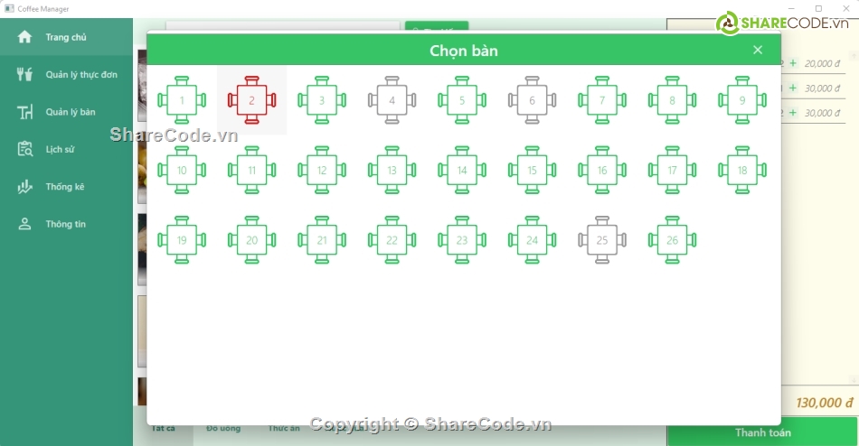 Manager,giao diện web đẹp,coffee