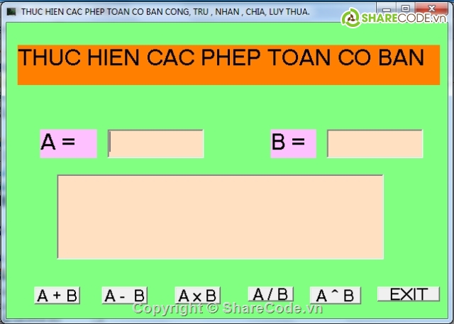 Ứng dụng giải toán,code tính toán,ứng dụng toán tiểu học,source code giải toán