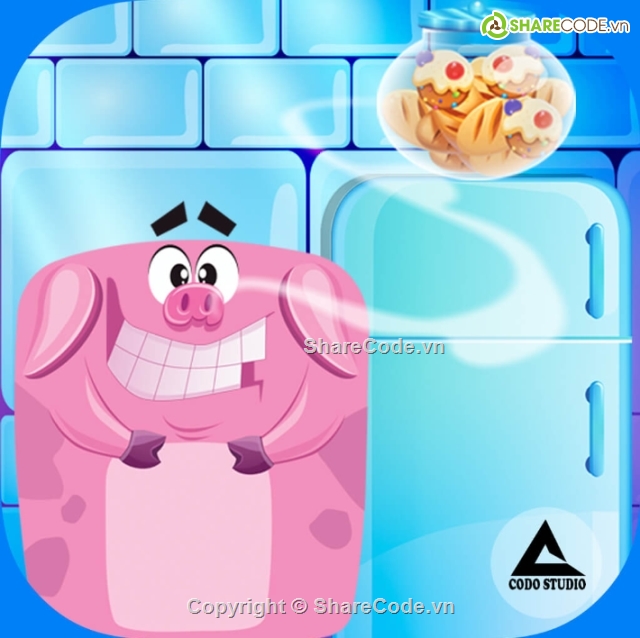 Cookie pig,Pig want cookie,Unity Source Code,jump jump,pig and cookie.