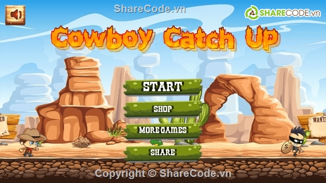 Unity,game,android,Cowboy Catch Up,source code unity