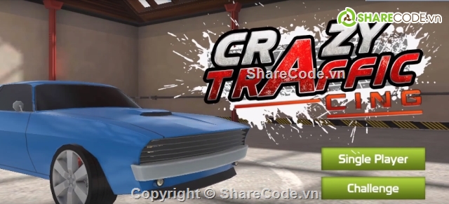 Traffic Racing,code unity đua xe,source code game unity,source game đua xe,Crazy Traffic Racing