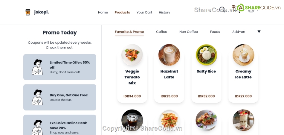 shop bán hàng,bán hàng,cafe,bán cafe,react