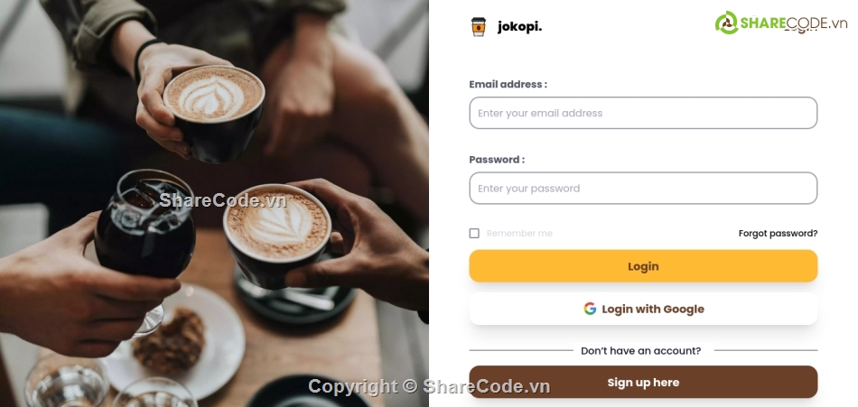 shop bán hàng,bán hàng,cafe,bán cafe,react