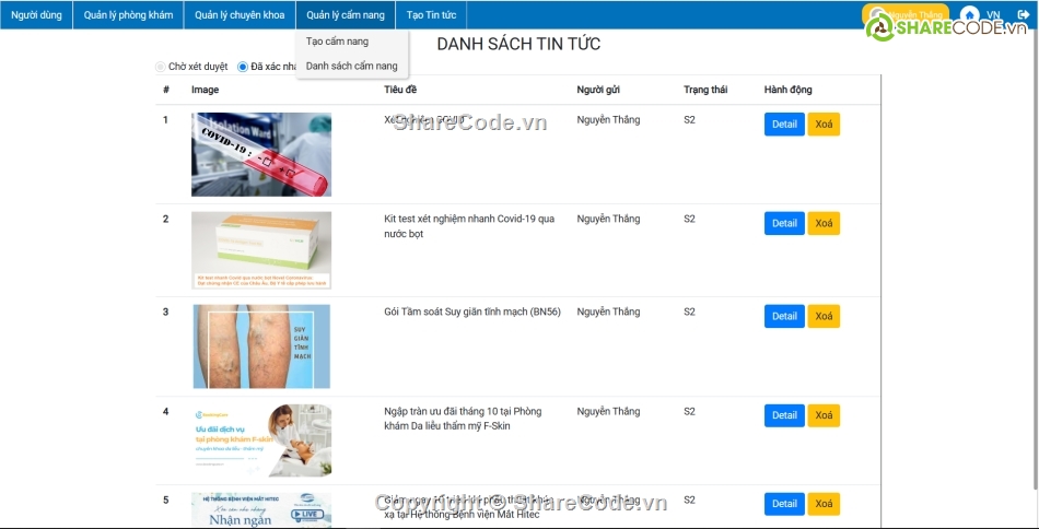 khám bệnh,react,đặt lịch