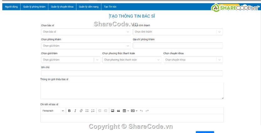 khám bệnh,react,đặt lịch