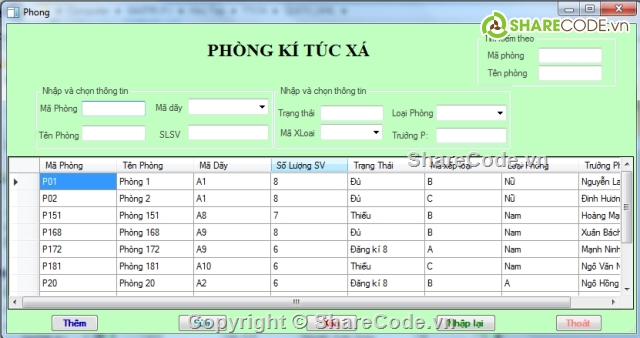 quản lý,Ký túc xá,Website quản lý,quản lý tài chính,trang quản lý