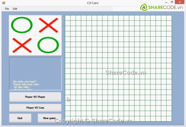 game cờ caro,code caro,cờ caro