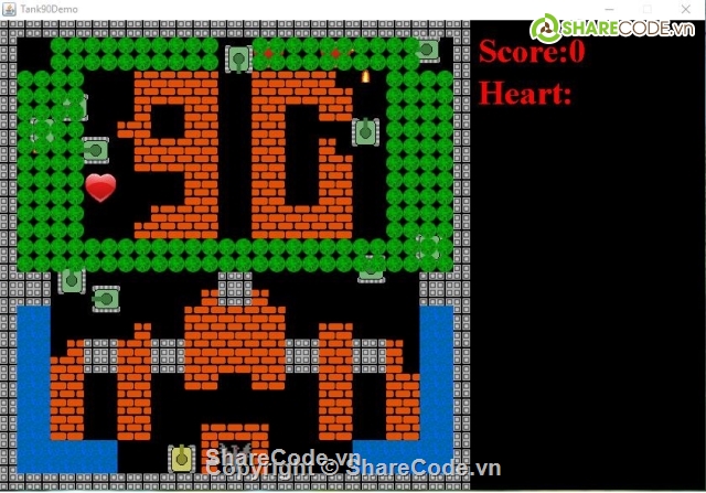 Source code tanks,game Tank 90,game xe tăng,java game,source code game,sharecode