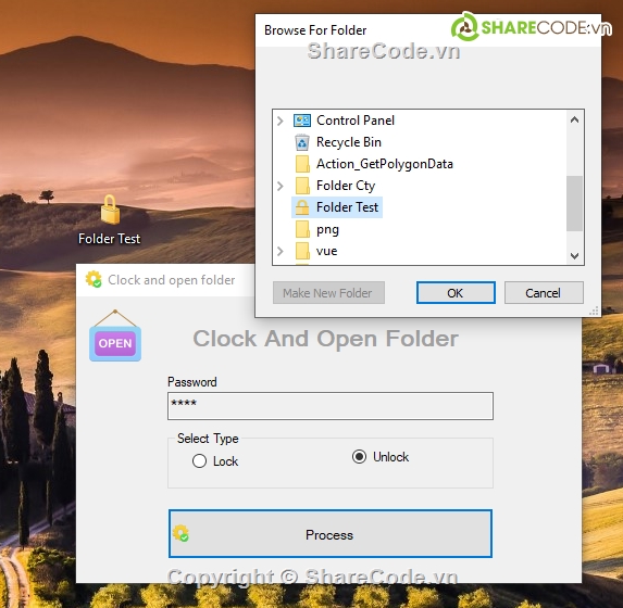 lock folder,unlock folder,folderBrowserDialo,Directory,StreamReader,StreamWriter