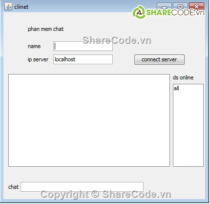 chat server,phần mềm chát trên mạng lan,chát java,mô hình client-server,chat lan