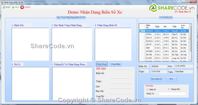 nhan dang bien so,nhan dang biển xe,demo nhan dang,nhận dạng biển số xe,biển số xe