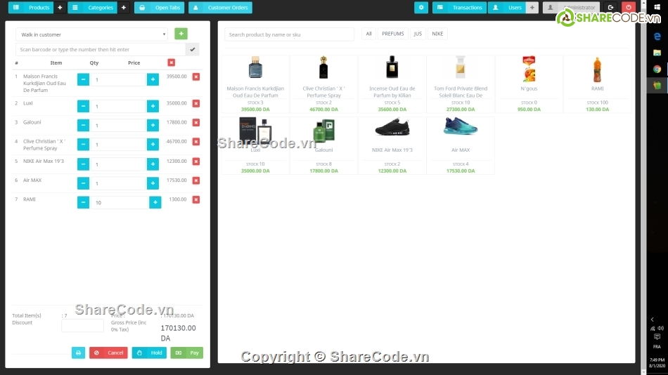 website bán hàng,điểm bán hàng,quản lý cửa hàng