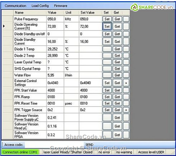 Serial communication,serial port,cach tao serial port,che tao may,dieu khien laser,nanio air