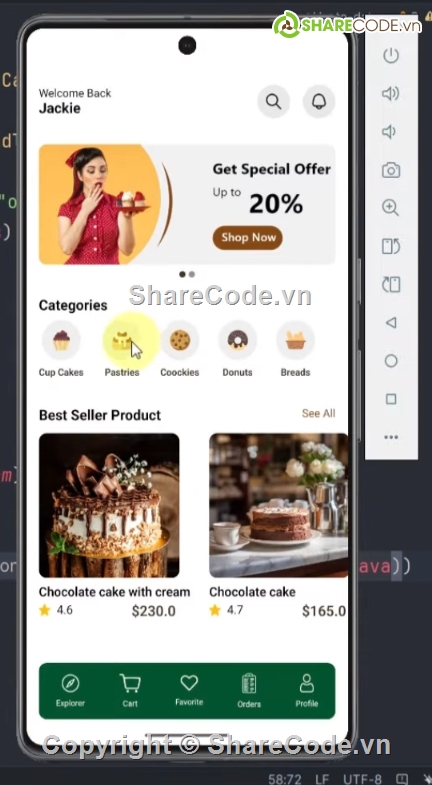 Đồ án,Shop,Android Firebase,Jet Fire,Shop bán bánh,cửa hàng bán bánh