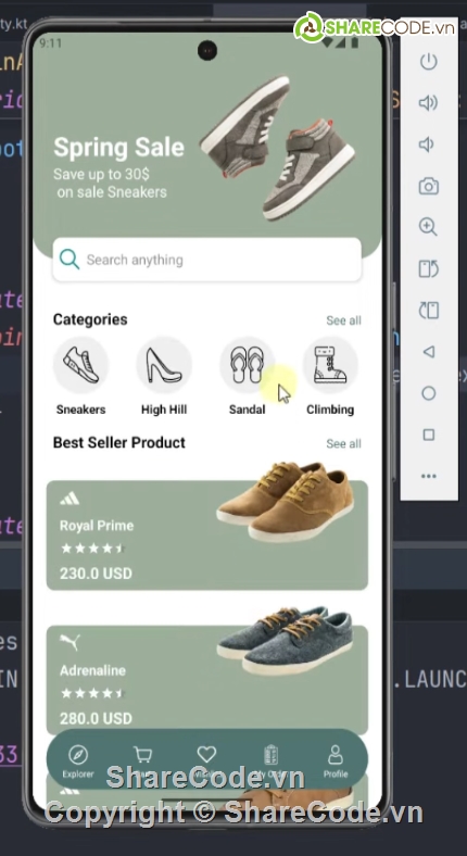 đồ án android,Shop,Kotlin,firebase,web shop giầy dép,shop giày dép online