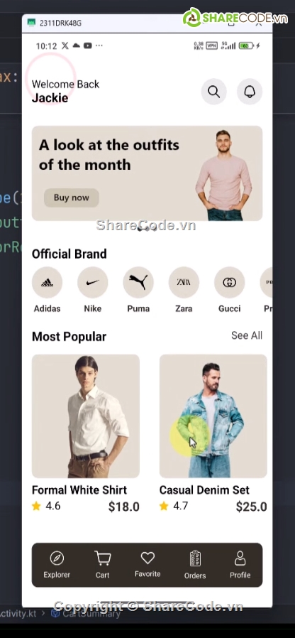 Shop quần áo,đồ án android,Project,Giao diện đẹp,android kotlin,firebase