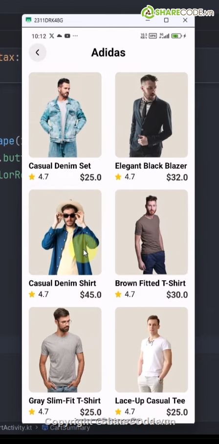 Shop quần áo,đồ án android,Project,Giao diện đẹp,android kotlin,firebase