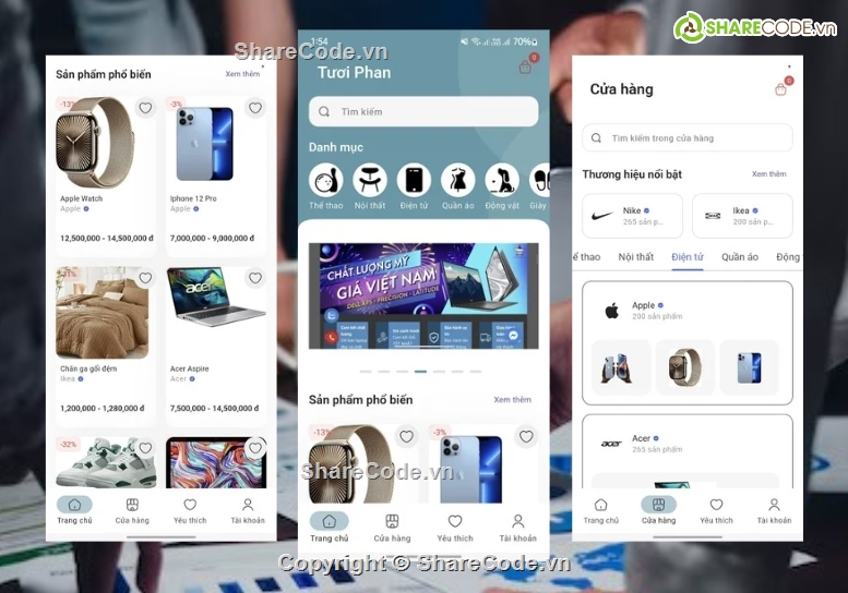 Ứng dụng,Đồ điện tử,thương mại,điện tử,login app flutter,ứng dụng flutter