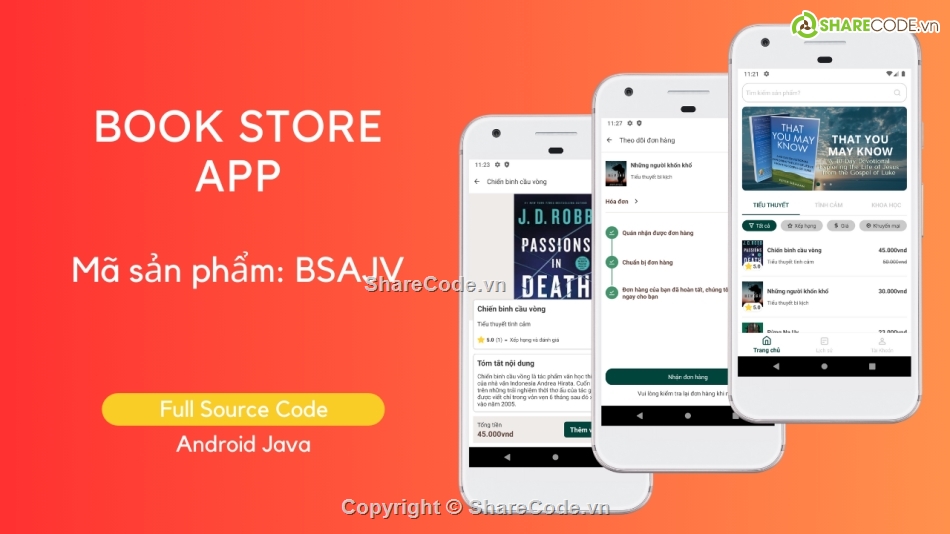 book ecommerce android app,book store android app,source code book store java,ung dung ban sach android studio,bán sách online android,android book store app