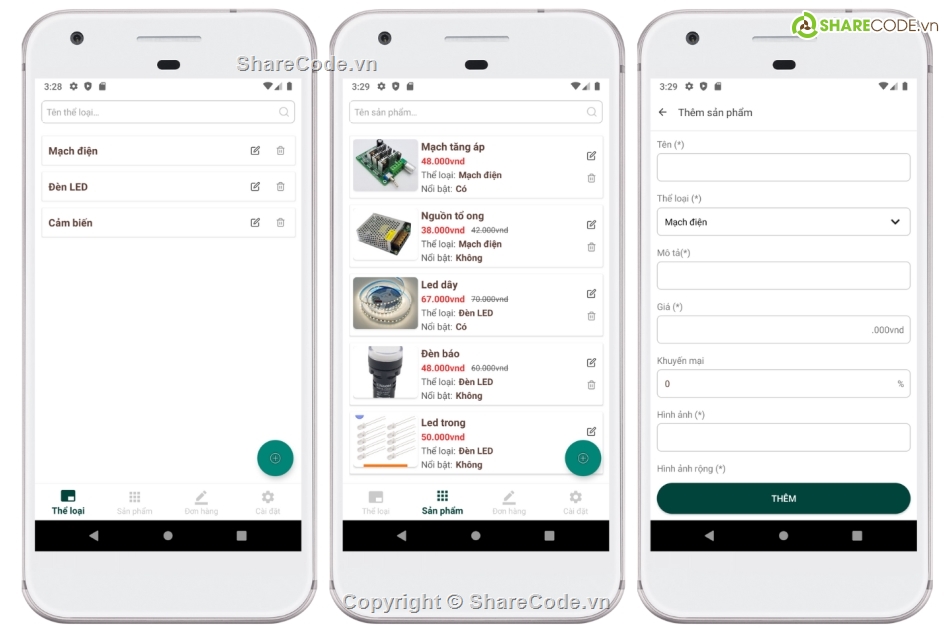 electronics ecommerce android app,code electronic app java,app bán hàng điện tử android