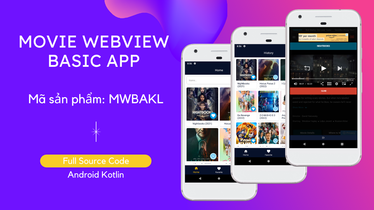 Movie Webview Basic Android Application,movie android application,movie webview android source code,movie app on android studio,android movie app source code,movie app android kotlin